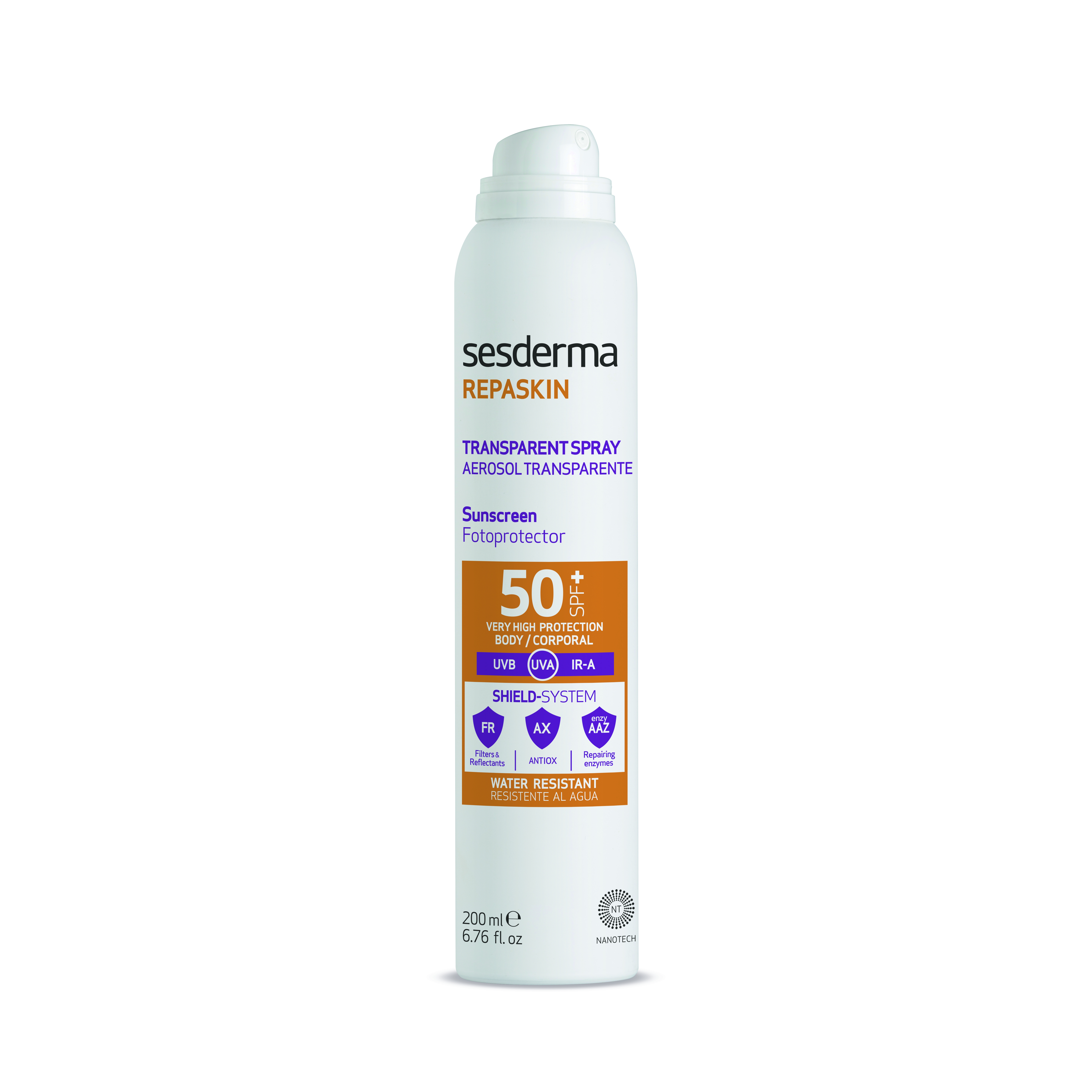 REPASKIN Transparent Spray Aerosol 50+SPF 200 ml